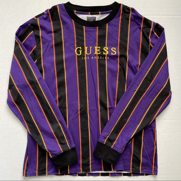 Vertical Striped Long Sleeve Tee 